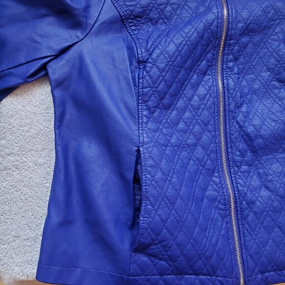 Alfani Women's Fitted Faux Leather Jacket, Size: L - Picture 5 of 16